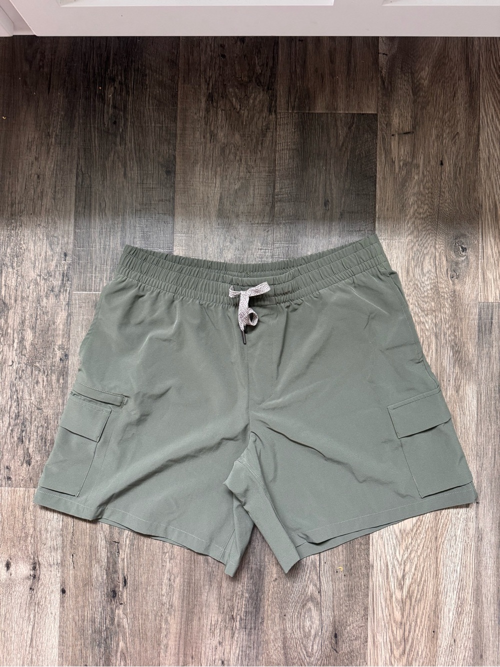 all in motion Olive Cargo Drawstring Shorts